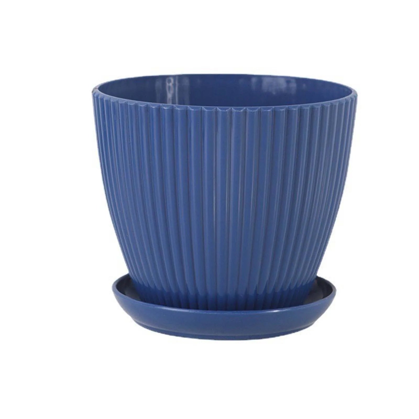 Multi Sized Vertical Pattern Thickened Pot, Potted Plant, Non Ceramic Pot, Home Balcony Small Flowerpot Gardening Supplies New